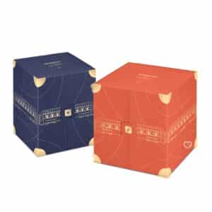 coffret rouge et bleu edition Jean Imbert Calendrier de l'Avent Nespresso 2024 capsules café original et vertuo