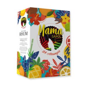 coffret alcool décoré ingrédients recettes calendrier de l'avent rhum arrangé 2024 Mama Sama avec 24 recettes de rhums à base de rhum agricole IGP