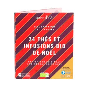 coffret thés et infusions calendrier de l'avent thés bio 2024 nature et découvertes