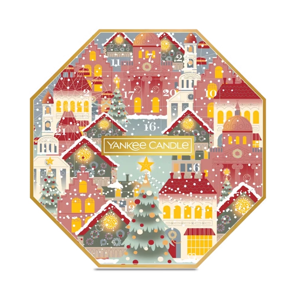 Découvrez chaque jour avant noel 24 bougies aux senteurs parfumées dans le calendrier de l'avent Yankee Candle 2024 version Couronne