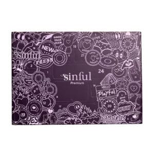 Version premium du Calendrier de l'Avent sinful 2024 contenant 24 produits érotique et coquin pour femme, homme et couple