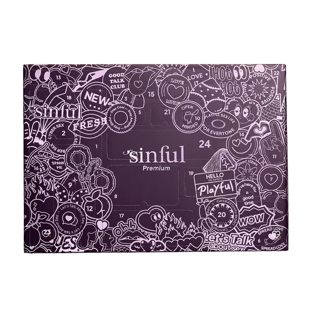 Version premium du Calendrier de l'Avent sinful 2024 contenant 24 produits érotique et coquin pour femme, homme et couple