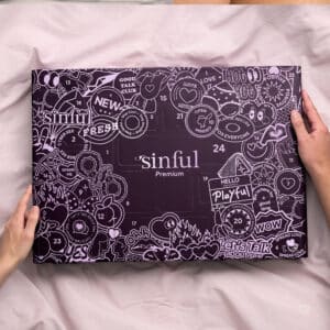 Version premium du Calendrier de l'Avent sinful 2024 contenant 24 produits érotique et coquin pour femme, homme et couple