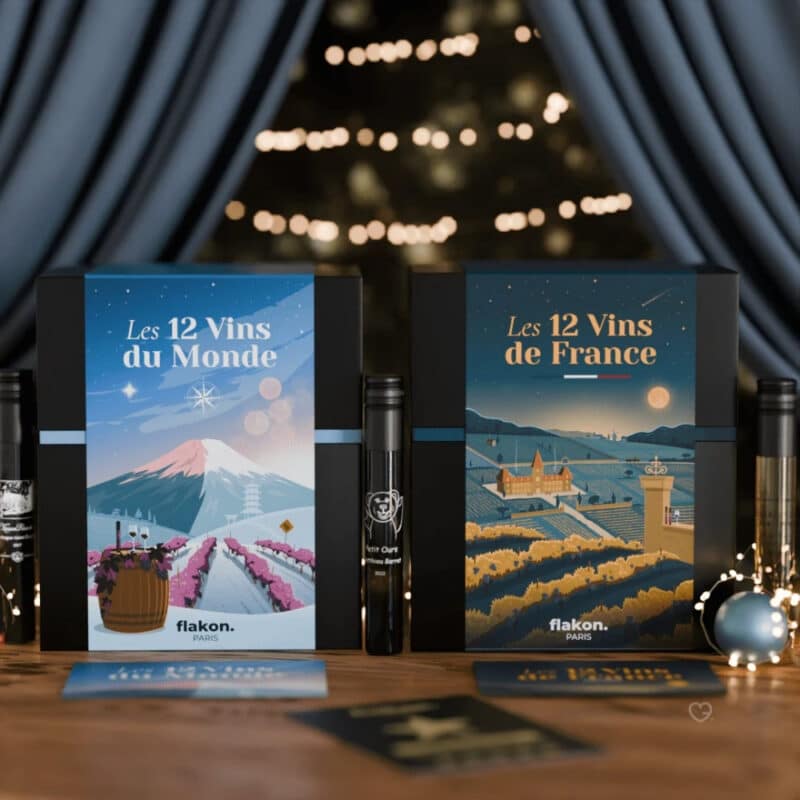 contenu coffrets viticole calendrier de l'avent Flakon 2024 vins france et monde
