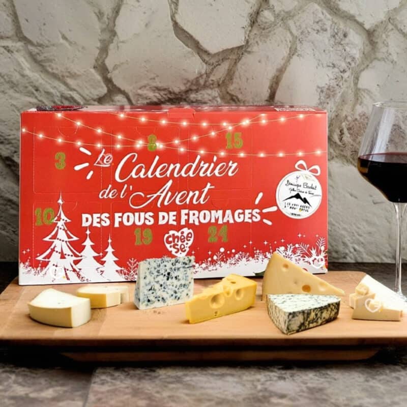 calendrier de l'avent fromage artisanal dominique bouchait 2024 contenant 24 fromages