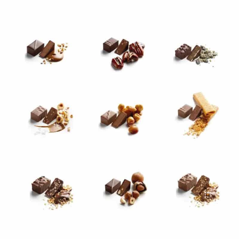 coffret illustré forme flocon Calendrier de l'Avent La Maison du Chocolat 2023