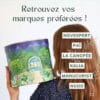 calendrier de l'avent Nuoo 2024 présenté dans un boite en carton décorée contenant 24 produits de beauté naturels et bio pour cheveux; visage; corps et maquillage