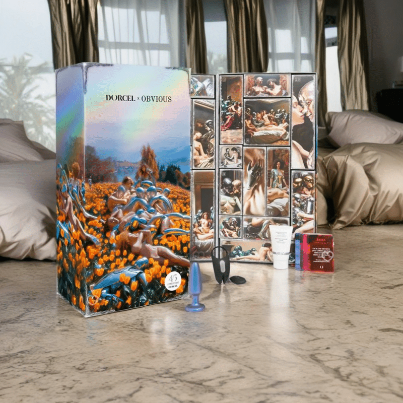 coffret illustré Calendrier de l'avent Dorcel 2024 avec Sextoy erotique adulte