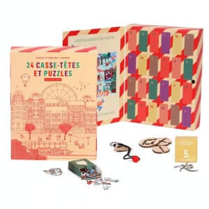 Calendrier de l'avent puzzle et Casse-Têtes 2024 nature et découvertes avec jeux reflexions pour adulte et enfant