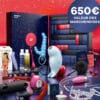 coffret erotique deluxe pour adulte calendrier de l'avent satisfyer 2024 contenant sextoys; bdsm; fouet; plug anal pour couple
