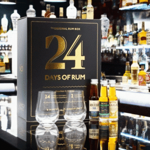 Calendrier de l'avent 24 days of Rum 2024 Rhum alcool adulte avec 2 verres dégustation