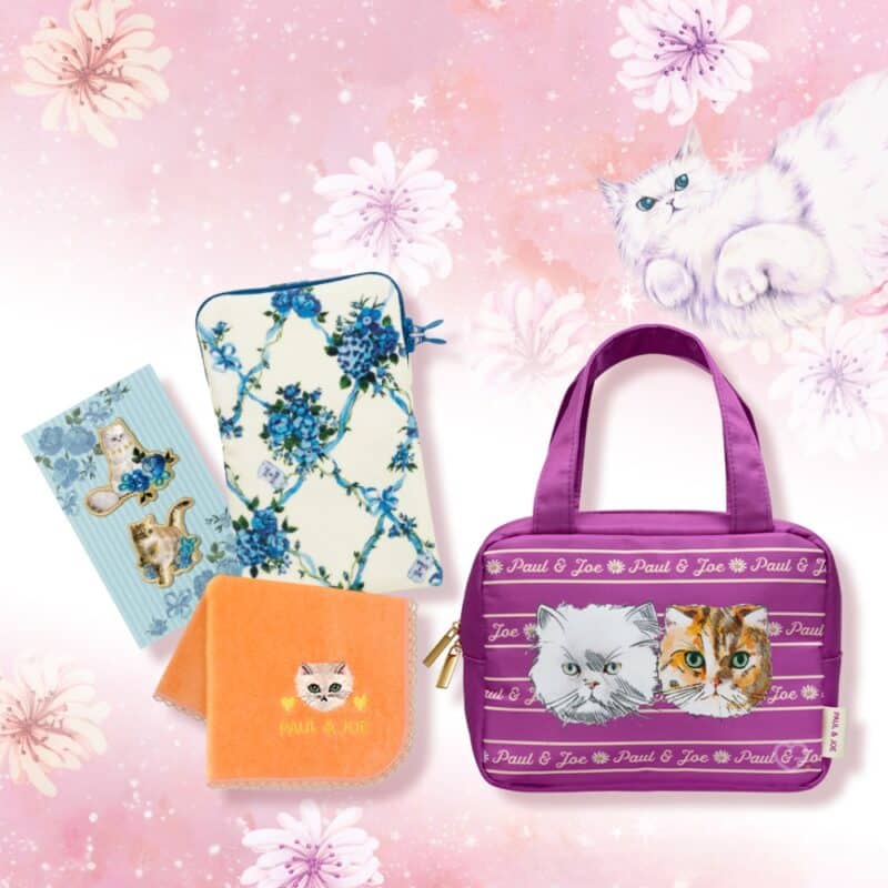 contenu beauté et accessoires du calendrier de l'avent Paul and Joe 2024