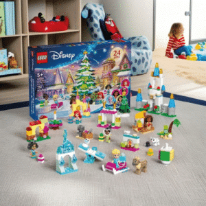 Calendrier de l'Avent Lego Disney 2024 (43253) pour enfant avec personnage princesse et chateau à construire