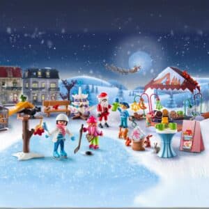 calendrier de l'avent playmobil marché de noel 71472 comprenant des personnages et accessoires pour jouet enfant fille et garcon