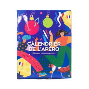 calendrier de l'avent apéro 2024 avec des produits artisanaux saucissons, terrines, bières,