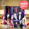 coffret sexy premium pour couple adulte calendrier de l'avent satisfyer 2024 contenant sextoys; jeux, défi, pour adulte