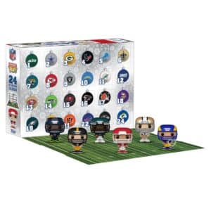 calendrier de l'avent funko pop NFL 2024 contenant 24 figurines à l'effigie de joueurs américains