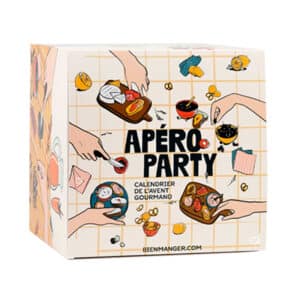 calendrier de l'avent apero party contenant 24 produits gourmands idéal pour l'apérif : terrine, tartinable, paté..