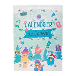 calendrier de l'avent generation souvenirs 2024 contenant des bonbons, des chocolats et des jouets retro des année 80 et 90