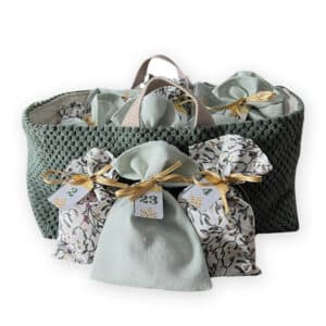 paniere tissu zero dechet calendrier de l'avent zeste d'evidence 2024 contenant 24 produits green et eco responsable