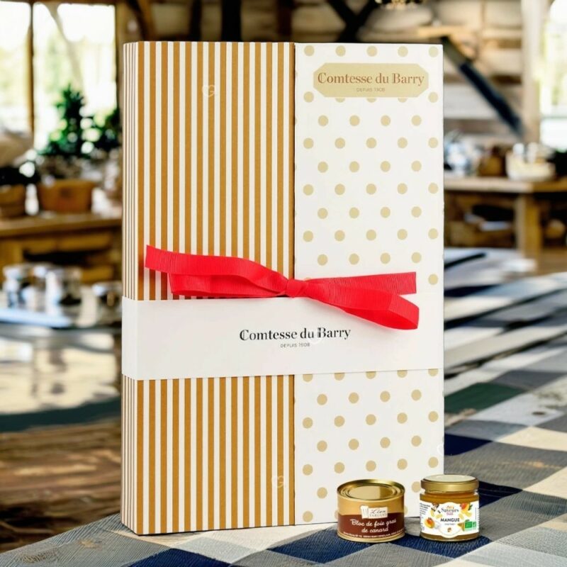 calendrier de l'avent comtesse du barry 2024 contenant 24 spécialités gourmandes salées : terrine; foie gras; rillette
