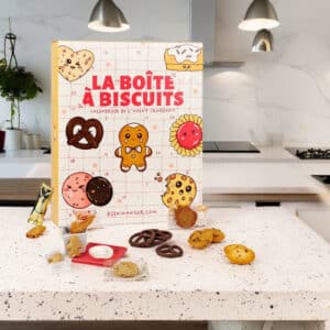 calendrier de l'avent biscuits 2024 contenant des gourmandises sucrées pour un décompte gourmand
