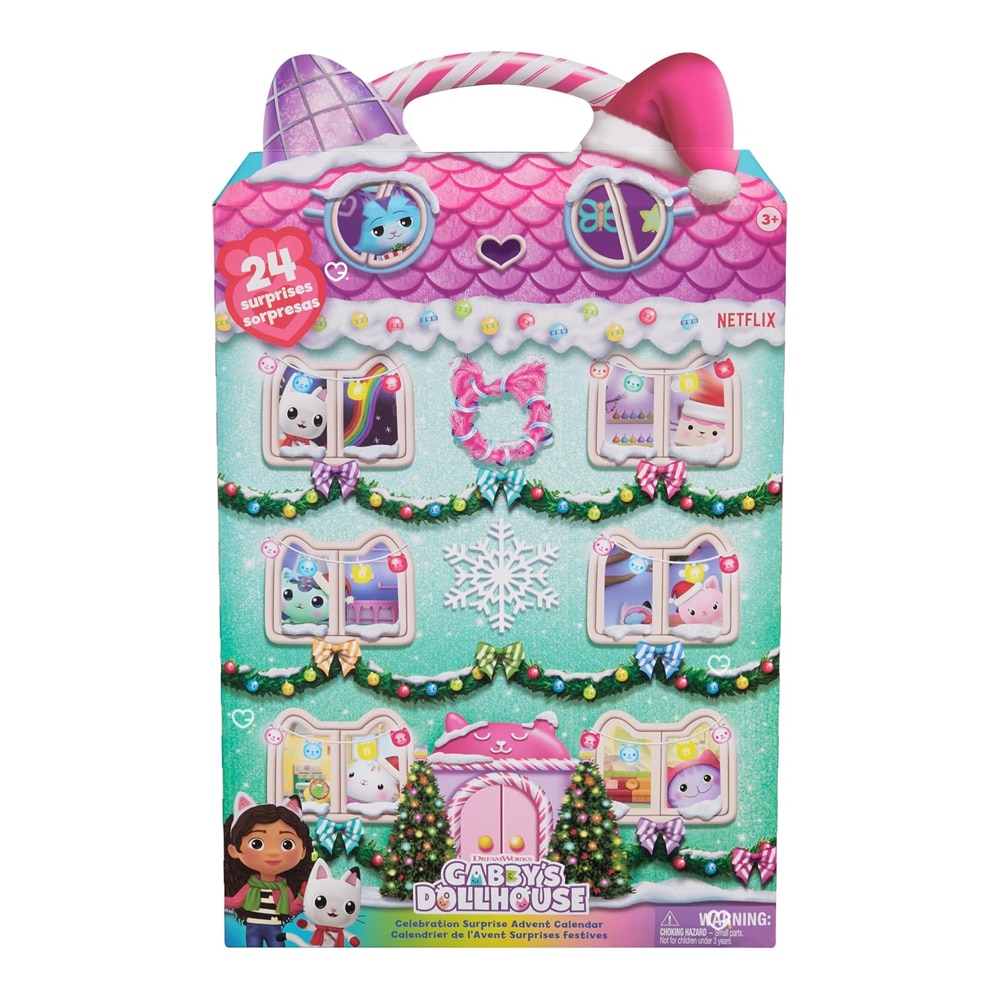calendrier de l'avent Gabby et la maison magique 2024 contenant des figurines et accessoires pour enfant fille