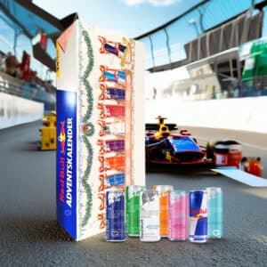 calendrier de l'avent Red Bull 2024 contenant 24 boissons energisantes