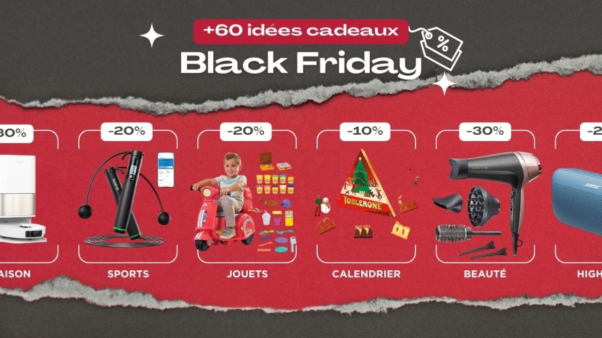 60 idées cadeaux en promotion black friday