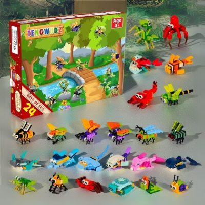 calendrier de l'avent Blocs de construction Insectes